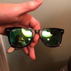 Ray ban polarized wayfarer turquoise/black